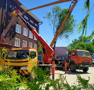 Фасадные работы  окраска, устройство элементов декора, ремонт карниза и водосточной системы
